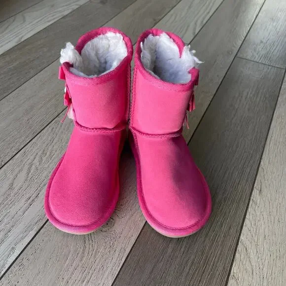 Koolaburra by UGG Victoria short toddlers boots
 pink brand new size 8 - Picture 6 of 7